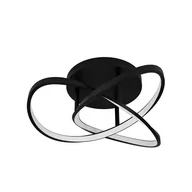 Oprawy, klosze i abażury - Plafon Esme czarny LED Inspire - miniaturka - grafika 1