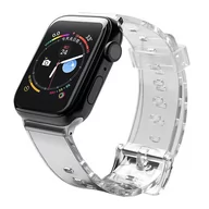 Etui i futerały do telefonów - Strap Light silikonowa opaska pasek bransoleta bransoletka do zegarka Watch 6 / 5 / 4 / 3 / 2 / SE (40mm / 38mm) czarny - miniaturka - grafika 1