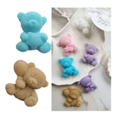 Kosmetyki kąpielowe dla dzieci - Mydełko miś upominek dla gości podziękowanie misiek Chrzest urodziny Roczek - miniaturka - grafika 1