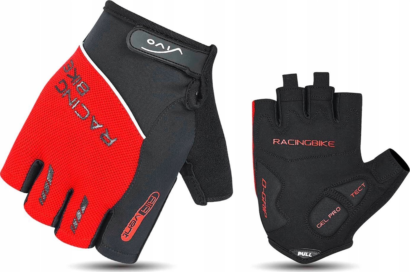 Rękawiczki rowerowe Verso SB-01-8041-A czerwone S