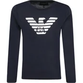Koszulki dla chłopców - Emporio Armani Longsleeve | Regular Fit - miniaturka - grafika 1