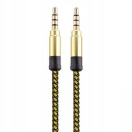 Kable - KABEL AUDIO AUX MINI JACK 3,5 MM ŻÓŁTY - miniaturka - grafika 1