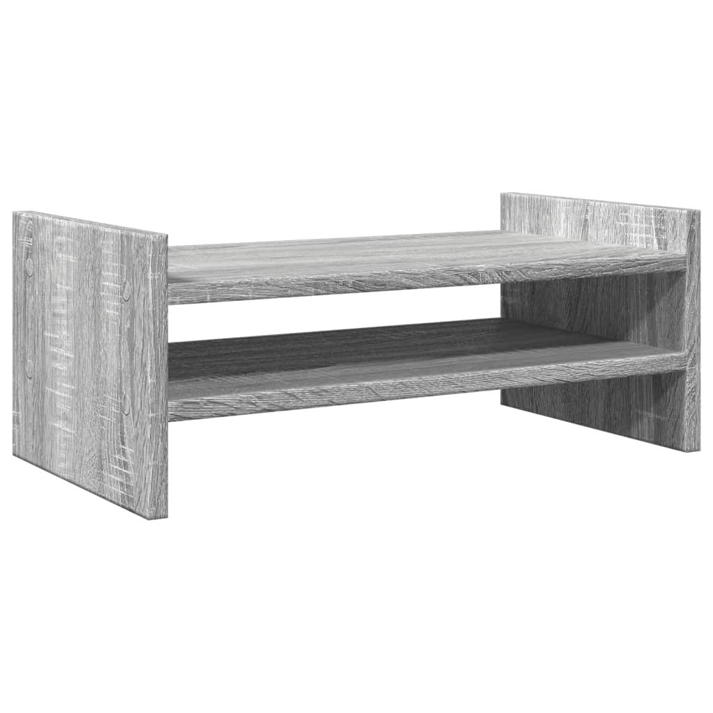vidaXL Podstawa pod monitor szara Sonoma 50x27x20 cm Materiał drewnopochodny