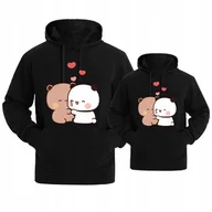 Bluzy damskie - ZESTAW BLUZY DLA PAR LOVE MIŚ MISIE MIŁOŚĆ DLA ZAKOCHANYCH WALENTYNKI XXL - miniaturka - grafika 1