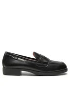 Półbuty damskie - LOVE MOSCHINO Lordsy JA10172G1LJD0000 Czarny - miniaturka - grafika 1