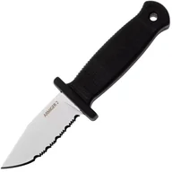 Noże - Demko Knives Armiger 2 - Clip Point - Ząbkowane - Czarny ARM2-4034SS-CP-SERR - miniaturka - grafika 1
