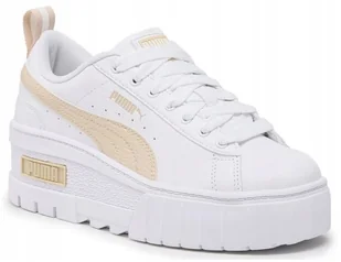 38 Buty Puma Wedge Wns Damskie Białe Sportowe 386273 06 - Buty sportowe damskie - miniaturka - grafika 1