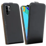 Etui i futerały do telefonów - Etui z klapką kompatybilne z HUAWEI P30 PRO Etui na telefon komórkowy składane pionowo z klapką w kolorze czarnym - miniaturka - grafika 1