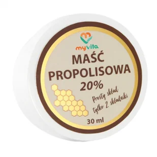 MYVITA Myvita Maść Propolisowa 20% 30 ml - Żele i maści lecznicze - miniaturka - grafika 1