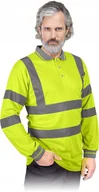 Odzież robocza - Koszulka ostrzegawcza z długim rękawem POLO-FLUO Y r. XL - miniaturka - grafika 1