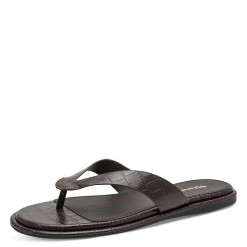 Tamaris Damskie japonki brązowe (MOCCA CROCO), 42