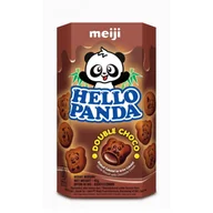 Ciastka - meiji Hello Panda Double Choco 42g - miniaturka - grafika 1