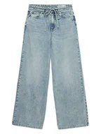 Spodnie damskie - Vero Moda Jeansy Wien 10338133 Niebieski Wide Leg - miniaturka - grafika 1