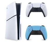 Konsole Playstation - Sony PlayStation 5 Slim + DualSense Starlight Blue - miniaturka - grafika 1