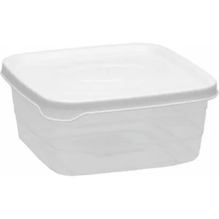 Pojemnik kwadratowy Polar 1,0 l biały - Pojemniki kuchenne - miniaturka - grafika 1