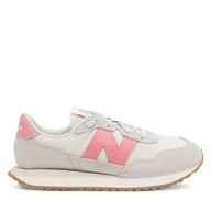 Buty dla dziewczynek - Sneakersy New Balance NBGS237PK Szary - miniaturka - grafika 1