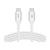 Kable USB - 240W BRAIDED C-C CABLE 2M WHT/ - miniaturka - grafika 1
