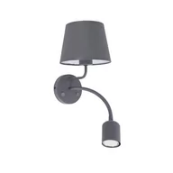 Lampy ścienne - TK Lighting Maja kinkiet 2-punktowy szary 2536 TK2536 - miniaturka - grafika 1