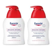 Płyny do higieny intymnej - Płyn do higieny intymnej Eucerin Set Intimate Hygiene Wash Protection Fluid 2x250 ml (4005800039201) - miniaturka - grafika 1