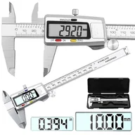 Suwmiarki i mikrometry - PROFESJONALNA SUWMIARKA ELEKTRONICZNA 150 MM POMIAR ODCZYT 0.01 EKRAN LCD D908 - miniaturka - grafika 1