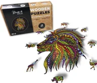 Puzzle - Puzzle Drewniane dla dzieci i dorosłych Lew  Lion - miniaturka - grafika 1