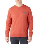 Bluzy męskie - WRANGLER SIGN OFF CREW MĘSKA BLUZA KLASYCZNA ETRUSCAN RED W6589HA11 112146190 - Wrangler - miniaturka - grafika 1