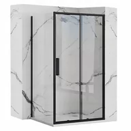 Kabiny prysznicowe - KABINA PRYSZNICOWA NAROŻNA RAPID SLIDE BLACK 100X90 - miniaturka - grafika 1