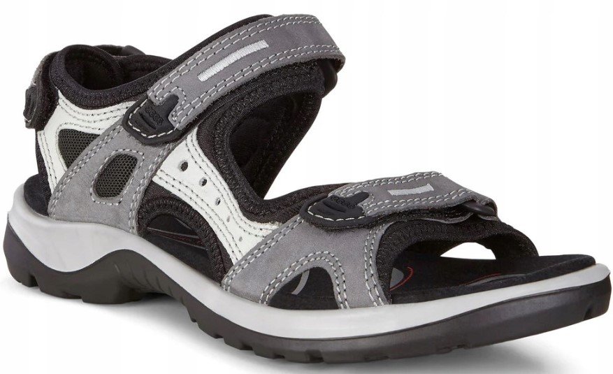 38 Buty Sandały Damskie Ecco Skóra Szare 069563 02244 Sportowe