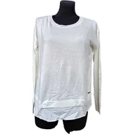 Koszulki i topy damskie - ESPRIT Koszulka na Długi Rękaw Damska Wygodna Biała Rozmiar S - miniaturka - grafika 1