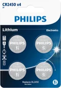 Baterie i akcesoria - Philips PHILIPS knapcellebatteri lithium CR2450 4-pak - 2292445 - miniaturka - grafika 1