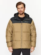 Odzież trekkingowa męska - Columbia Kurtka zimowa Puffect™ Hooded Jacket Brązowy Regular Fit - miniaturka - grafika 1