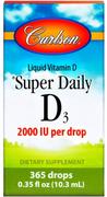 Witaminy i minerały - Carlson Labs - Super Daily D3, 2000 IU, Płyn, 10 ml - miniaturka - grafika 1