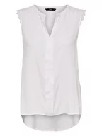 Bluzki damskie - ONLY Top "Kimmi" w kolorze białym - miniaturka - grafika 1