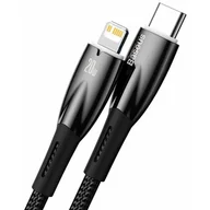 Kable USB - Baseus Glimmer Series kabel z szybkim ładowaniem USB-C - Lightning 480Mb/s PD 20W 2m czarny - miniaturka - grafika 1