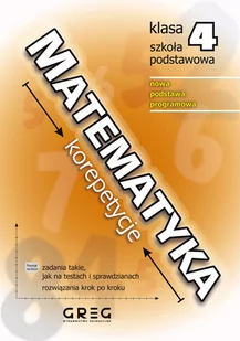 Greg Matematyka - korepetycje - szkoła podstawowa, klasa 4 Roman Gancarczyk - Podręczniki dla szkół podstawowych - miniaturka - grafika 1
