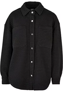 Urban Classics Ladies Quilted Sweat Overshirt Sweter sweter damski, Czarny, XS - Swetry damskie - miniaturka - grafika 1