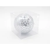 Bombki - Bombka plastikowa kula disco 15 cm srebrna - miniaturka - grafika 1