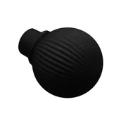 Karnisze - CITY zakończenie Kula 25 mm czarny 2 szt. - miniaturka - grafika 1