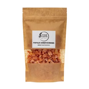 Your Taste, papaja kandyzowana, 500 g - Owoce świeże i suszone - miniaturka - grafika 1