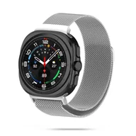 Akcesoria do smartwatchy - Metalowa bransoletka milanese Samsung Galaxy Watch Ultra 2024 Srebrna - miniaturka - grafika 1