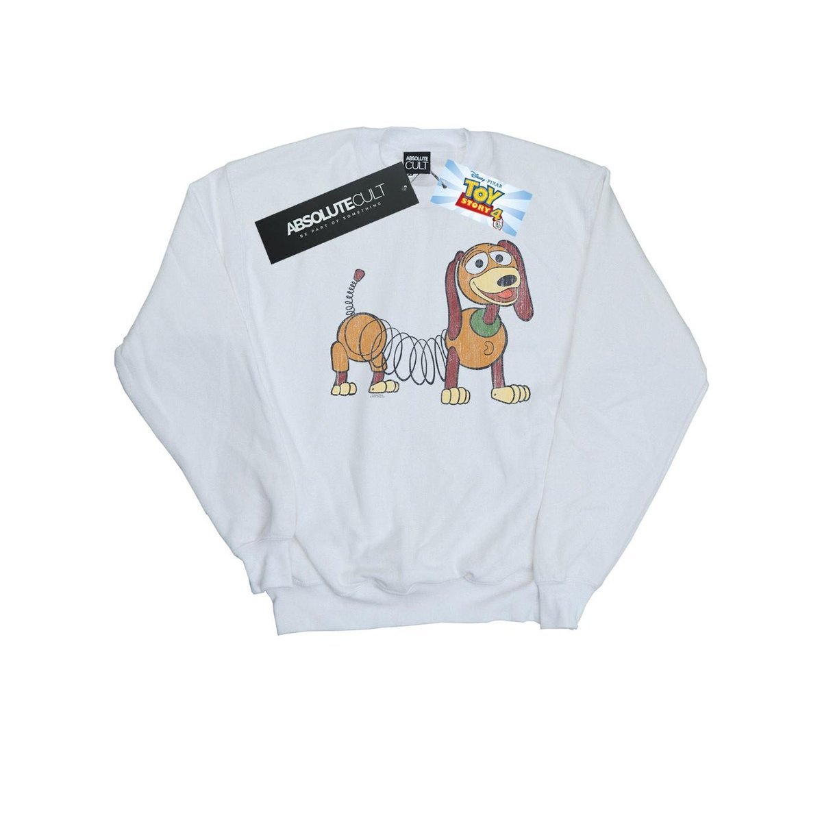 Disney Bluza Damska / Damska Toy Story 4 Slinky Pose (L / Ciepły Biały)
