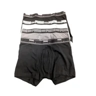 Majtki męskie - PUMA BOKSERKI BASIC BRAND 4-PACK 93819701 r M - miniaturka - grafika 1