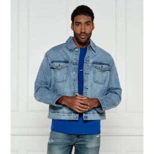 Hugo Blue Jeansowa kurtka Dex Regular Fit - Kurtki męskie - miniaturka - grafika 1