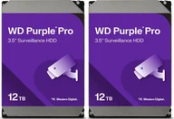 Dyski serwerowe - Dysk serwerowy WD Zestaw 2 dyski WD Purple Pro 12TB 3.5'' SATA III 6 Gb/s WD122PURP - miniaturka - grafika 1