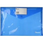 Szkolne artykuły papiernicze - Titanum Teczka koperta A4 niebieska - miniaturka - grafika 1