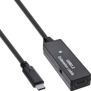 InLine InLine® USB 3.2 Gen.1 active extension, USB-C male to USB-C female, 5m - Kable komputerowe i do monitorów - miniaturka - grafika 1