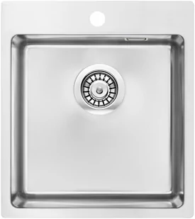 Deante ZPO 010A ZLEW STAL OLFATO SATYNA SZCZOTK 1K B/O 450x505x200 3,5" - Zlewozmywaki - miniaturka - grafika 2