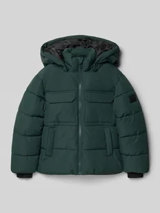 Kurtka pikowana o kroju regular fit z odpinanym kapturem model ‘JELIJAH’ - Kurtki i płaszcze dla chłopców - miniaturka - grafika 1