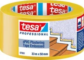 Folie i taśmy malarskie - Tesa Tesa Plastering Tape, sPVC 33m x 50mm embossed yellow 67001 - miniaturka - grafika 1
