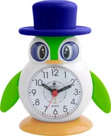 Wyposażenie pokoiku dziecięcego - Budzik Perfect BB152 dziecięcy pingwin zielony . - miniaturka - grafika 1